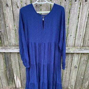NOM Maternity Margot dress navy, size L